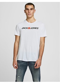Jack&Jones T-Shirt Corp Logo 12137126 Biały Slim Fit ze sklepu MODIVO w kategorii T-shirty męskie - zdjęcie 181141302