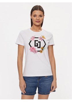 Gaudi T-Shirt 411BD64022 Biały Regular Fit ze sklepu MODIVO w kategorii Bluzki damskie - zdjęcie 181141343