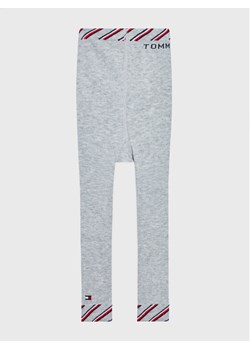 Tommy Hilfiger Legginsy 701220280 Szary Slim Fit ze sklepu MODIVO w kategorii Spodnie dziewczęce - zdjęcie 181141381