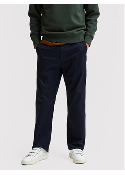 Selected Homme Chinosy Salford 16080159 Granatowy Loose Fit ze sklepu MODIVO w kategorii Spodnie męskie - zdjęcie 181141422