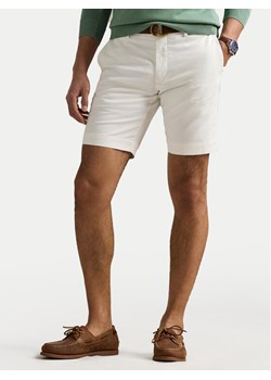 Polo Ralph Lauren Szorty materiałowe 710646709001 Biały Slim Fit ze sklepu MODIVO w kategorii Spodenki męskie - zdjęcie 181142042
