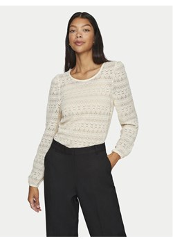 Vila Sweter Chikka 14095731 Beżowy Standard Fit ze sklepu MODIVO w kategorii Swetry damskie - zdjęcie 181142173