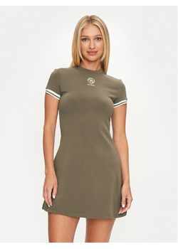 Guess Sukienka codzienna Elea V4YK00 KCDN0 Khaki Regular Fit ze sklepu MODIVO w kategorii Sukienki - zdjęcie 181142250