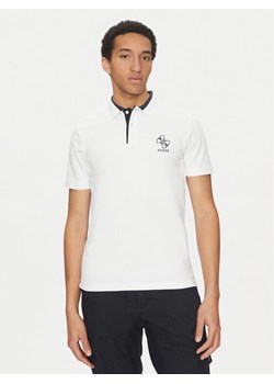 Guess Polo M5GP60 K7O64 Biały Slim Fit ze sklepu MODIVO w kategorii T-shirty męskie - zdjęcie 181142272