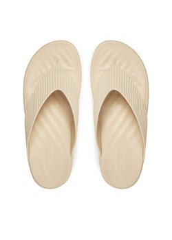 Crocs Japonki Getaway Groove Platform Flip 210700 Beżowy ze sklepu MODIVO w kategorii Klapki damskie - zdjęcie 181142332