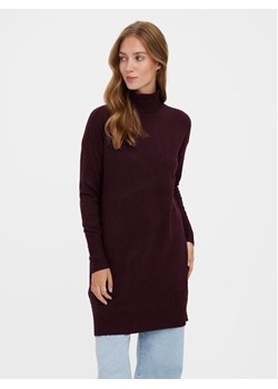 Vero Moda Sukienka dzianinowa 10199744 Fioletowy Regular Fit ze sklepu MODIVO w kategorii Sukienki - zdjęcie 181142451