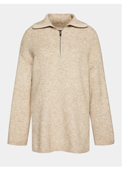 Gina Tricot Sweter 21066 Beżowy Regular Fit - id: 0000303134693 - marki Gina Tricot - 181142463 Gina Tricot Sweter 21066 Beżowy Regular Fit ze sklepu MODIVO w kategorii Swetry damskie - zdjęcie 181142463