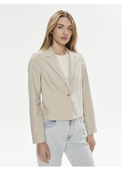 Vero Moda Marynarka Nancy 10304631 Beżowy Slim Fit - id: 0000303612528 - marki Vero Moda - 181142550 Vero Moda Marynarka Nancy 10304631 Beżowy Slim Fit ze sklepu MODIVO w kategorii Marynarki damskie - zdjęcie 181142550