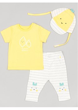 Zippy Komplet t-shirt i legginsy ZNBAP0602 23006 Żółty Regular Fit ze sklepu MODIVO w kategorii Komplety niemowlęce - zdjęcie 181142612