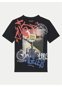 Guess T-Shirt L5RI11 K8HM4 Czarny Regular Fit ze sklepu MODIVO w kategorii T-shirty chłopięce - zdjęcie 181142633