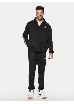 adidas Dres Sportswear Basic 3-Stripes JC5375 Czarny Regular Fit ze sklepu MODIVO w kategorii Dresy męskie - zdjęcie 181142652