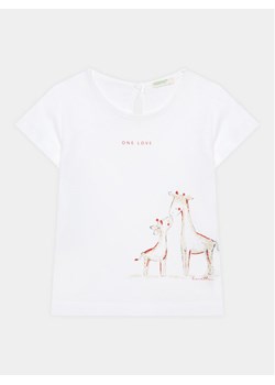 United Colors Of Benetton T-Shirt 3I1XA102U Biały Regular Fit ze sklepu MODIVO w kategorii Koszulki niemowlęce - zdjęcie 181142751