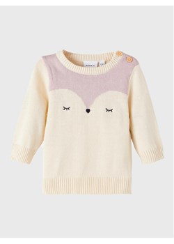 NAME IT Sweter 13207072 Écru Regular Fit ze sklepu MODIVO w kategorii Bluzy i swetry - zdjęcie 181142760