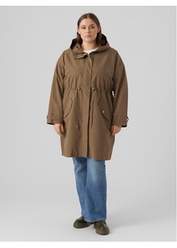 Vero Moda Curve Płaszcz przejściowy 10287156 Brązowy Regular Fit ze sklepu MODIVO w kategorii Płaszcze damskie - zdjęcie 181142820