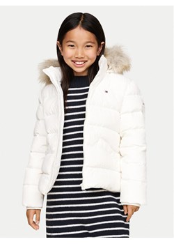 Tommy Hilfiger Kurtka puchowa Essential KG0KG07399 D Biały Regular Fit ze sklepu MODIVO w kategorii Kurtki dziewczęce - zdjęcie 181142901