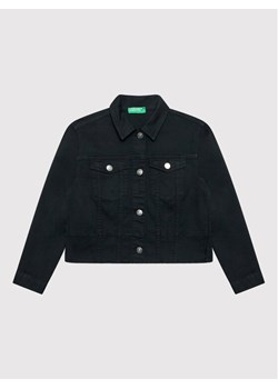 United Colors Of Benetton Kurtka jeansowa 2RISCN00G Czarny Regular Fit ze sklepu MODIVO w kategorii Kurtki dziewczęce - zdjęcie 181142953