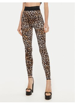 Elisabetta Franchi Legginsy PA-056-47E2-V190 Brązowy Slim Fit ze sklepu MODIVO w kategorii Spodnie damskie - zdjęcie 181142993