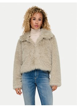 ONLY Futro Manny 15322406 Beżowy Regular Fit ze sklepu MODIVO w kategorii Futra damskie - zdjęcie 181143083