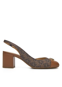 Michael Kors Sandały Perla Flex Toe Cap Pump 40R5PLMP1B Brązowy ze sklepu MODIVO w kategorii Czółenka - zdjęcie 181143111