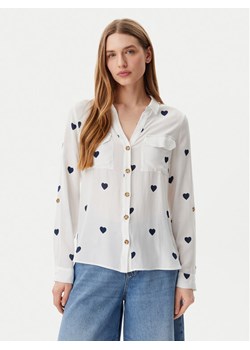 Vero Moda Koszula Bumpy 10275283 Biały Regular Fit ze sklepu MODIVO w kategorii Koszule damskie - zdjęcie 181143370