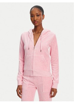 Juicy Couture Bluza Robertson JCAP176 Różowy Slim Fit ze sklepu MODIVO w kategorii Bluzy damskie - zdjęcie 181143424