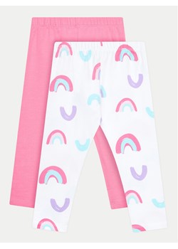 OVS Komplet 2 par legginsów 1975843 Biały Slim Fit ze sklepu MODIVO w kategorii Spodnie i półśpiochy - zdjęcie 181143470