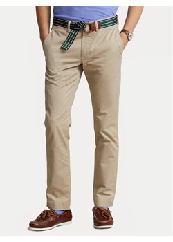 Polo Ralph Lauren Chinosy 710778778001 Beżowy Slim Fit ze sklepu MODIVO w kategorii Spodnie męskie - zdjęcie 181143511