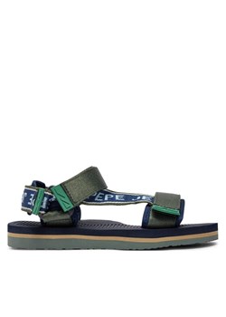 Pepe Jeans Sandały Pool One B PBS70063 Khaki ze sklepu MODIVO w kategorii Sandały dziecięce - zdjęcie 181143693