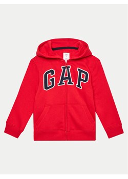 Gap Bluza 550082-00 Czerwony Regular Fit ze sklepu MODIVO w kategorii Bluzy chłopięce - zdjęcie 181143771
