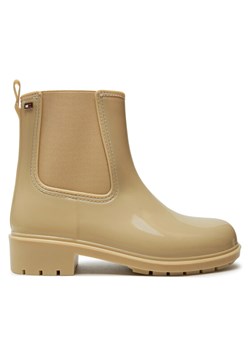 Tommy Hilfiger Kalosze Flag Rainboot FW0FW08213 Beżowy ze sklepu MODIVO w kategorii Kalosze damskie - zdjęcie 181143923