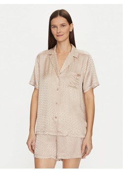 BOSS Piżama 50535750 Beżowy Regular Fit ze sklepu MODIVO w kategorii Piżamy damskie - zdjęcie 181143954