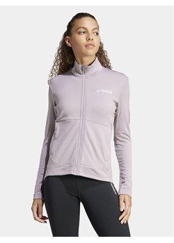 adidas Polar Terrex Multi IQ3747 Fioletowy Slim Fit ze sklepu MODIVO w kategorii Bluzy damskie - zdjęcie 181143970
