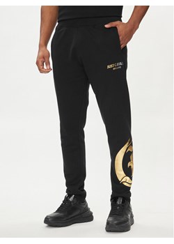 Just Cavalli Spodnie dresowe 76OAAG24 Czarny Regular Fit ze sklepu MODIVO w kategorii Spodnie męskie - zdjęcie 181143980