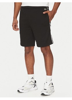 Lacoste Szorty sportowe GH9896 Czarny Regular Fit ze sklepu MODIVO w kategorii Spodenki męskie - zdjęcie 181144264
