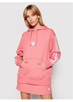 adidas Bluza GN6705 Różowy Regular Fit ze sklepu MODIVO w kategorii Bluzy damskie - zdjęcie 181144372