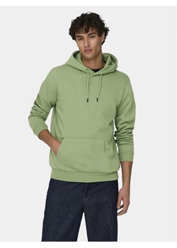 Only & Sons Bluza Cares 22018685 Zielony Regular Fit ze sklepu MODIVO w kategorii Bluzy męskie - zdjęcie 181144492