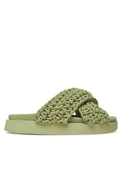 Inuikii Klapki Woven 70104-105 Zielony ze sklepu MODIVO w kategorii Klapki damskie - zdjęcie 181144534