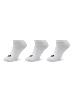 adidas Zestaw 3 par niskich skarpet unisex Thin And Light HT3469 Biały ze sklepu MODIVO w kategorii Skarpetki męskie - zdjęcie 181144610