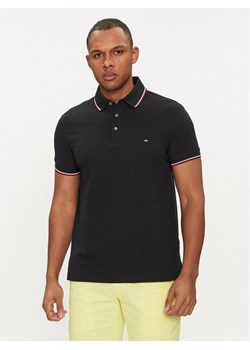 Tommy Hilfiger Polo 1985 MW0MW30750 Czarny Slim Fit ze sklepu MODIVO w kategorii T-shirty męskie - zdjęcie 181144810