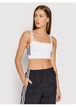 adidas Biustonosz top adicolor Classics H37790 Biały ze sklepu MODIVO w kategorii Biustonosze - zdjęcie 181144864