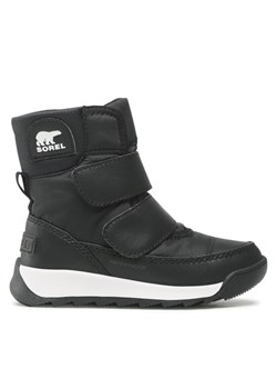 Sorel Śniegowce Childrens Whitney II Strap Wp NC3919-010 Czarny ze sklepu MODIVO w kategorii Buty zimowe dziecięce - zdjęcie 181144873