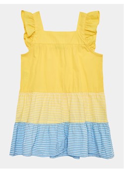 United Colors Of Benetton Sukienka codzienna 4EW7GV00U Żółty Regular Fit ze sklepu MODIVO w kategorii Sukienki dziewczęce - zdjęcie 181144940