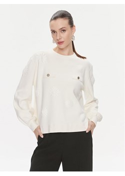 TWINSET Sweter 241TP3090 Écru Loose Fit ze sklepu MODIVO w kategorii Swetry damskie - zdjęcie 181145060