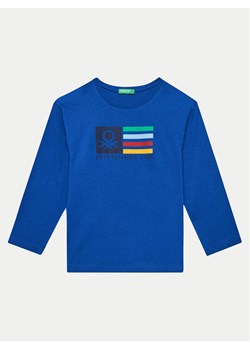 United Colors Of Benetton Bluzka 3I1XG10F2 Niebieski Regular Fit ze sklepu MODIVO w kategorii T-shirty chłopięce - zdjęcie 181145134