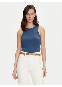 Tommy Hilfiger Top WW0WW38635 Niebieski Slim Fit ze sklepu MODIVO w kategorii Bluzki damskie - zdjęcie 181145394