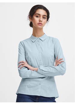 ICHI Koszula 102533 Niebieski Regular Fit ze sklepu MODIVO w kategorii Koszule damskie - zdjęcie 181145571