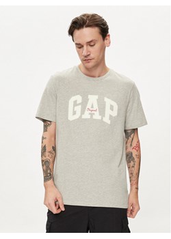 Gap T-Shirt 471777-06 Szary Regular Fit ze sklepu MODIVO w kategorii T-shirty męskie - zdjęcie 181145793