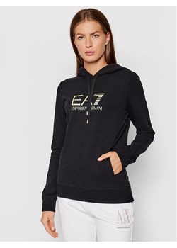 EA7 Emporio Armani Bluza 8NTM36 TJCQZ 0200 Czarny Regular Fit ze sklepu MODIVO w kategorii Bluzy damskie - zdjęcie 181145802