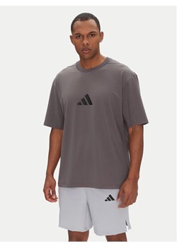 adidas T-Shirt Z.N.E. JC5483 Szary Loose Fit ze sklepu MODIVO w kategorii T-shirty męskie - zdjęcie 181145884