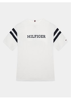 Tommy Hilfiger T-Shirt Varsity KB0KB08678 D Biały Regular Fit ze sklepu MODIVO w kategorii T-shirty chłopięce - zdjęcie 181145924